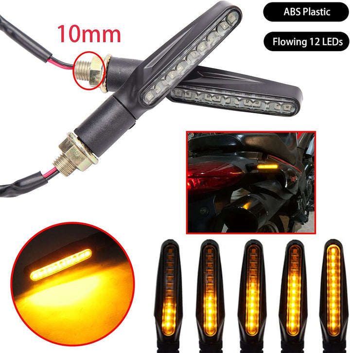 JMTBNO Motorrad Rear Fender Heck Rücklicht mit LED Blinker Licht Motorrad Bremslicht mit Halterung 1