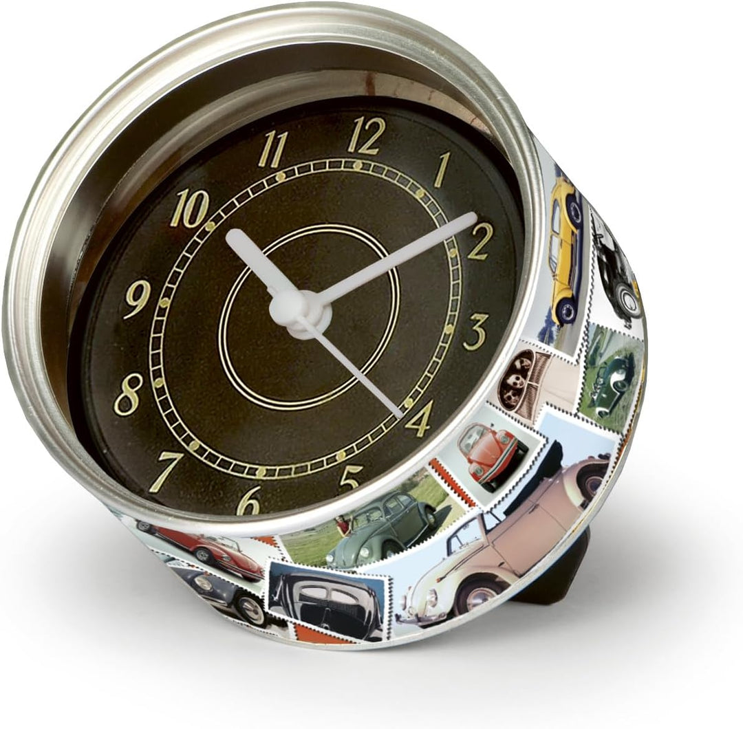 BRISA VW Collection - Volkswagen Tisch-Uhr MyClock Magnet-Uhr Personalisierbar mit VW Käfer Motiv Br