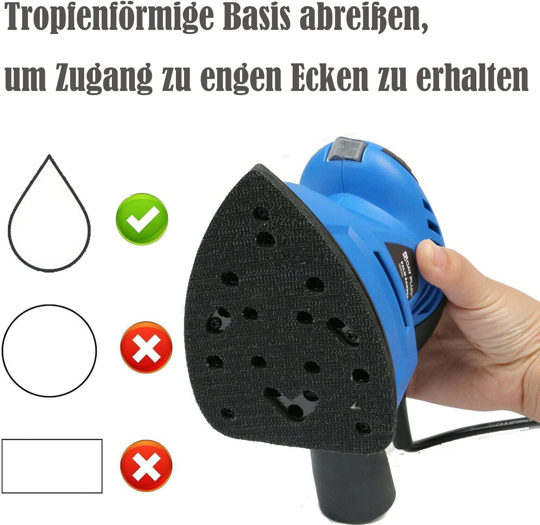 Leistungsstarker elektrischer Detail-Maus-Handhand-Mini-Schleifer mit Detail-Schleifblättern 130W 2M