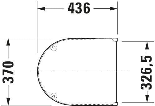 Duravit WC-Sitz Starck 3, Toilettendeckel aus Urea-Duroplast, Klodeckel mit Edelstahl Scharnieren, W