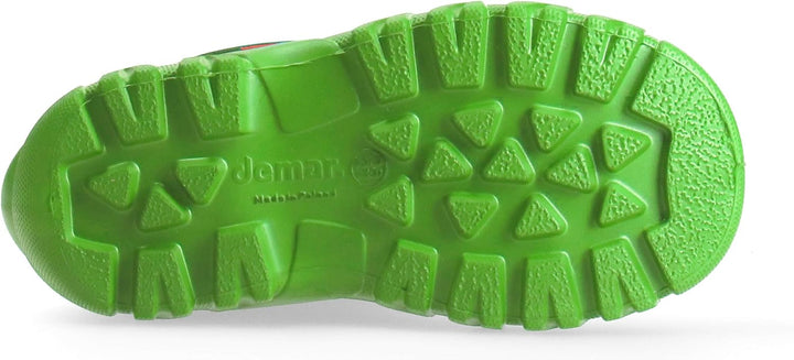DEMAR. Eva federleichte Kinder Gummistiefel mit Stulpe gefüttert mit Wolle MMT-S 24/25 EU Grün, 24/2