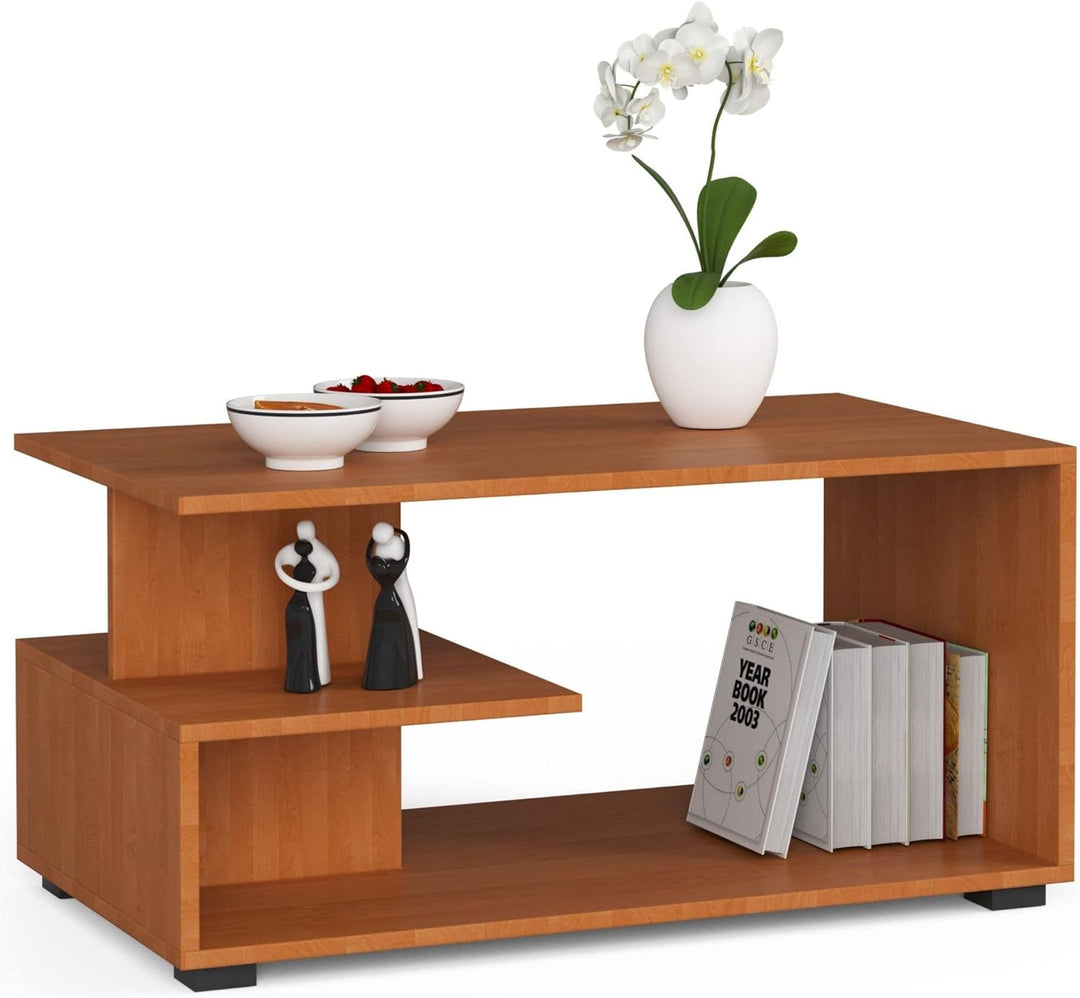 AKORD Couchtisch Holz | Pin 90 x 45 x 51 cm | Schrank für Wohnzimmer | Schlafzimmer Schrank | Minima