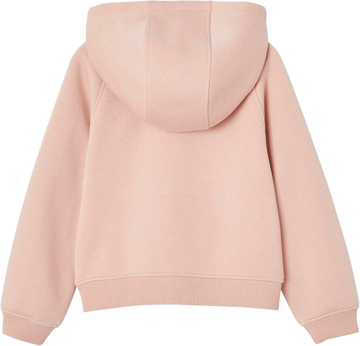 Vertbaudet Mädchen Kapuzensweatjacke für Sport und Freizeit mit Recycling-Polyester 98-104 Rosa, 98-