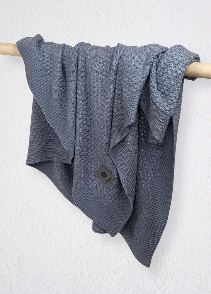 PIMKO 100% Bambusdecke Babydecke Strickdecke Kuscheldecke für Jungen und Mädchen Schmusedecke weich