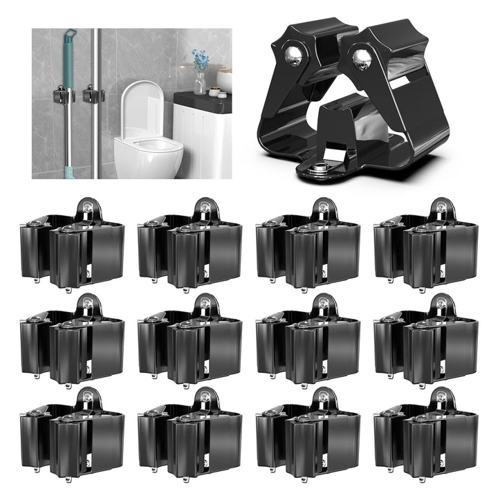 3-H 12 Stück Gerätehalter Set, Besenhalterung Wand Gartengerätehalter Besenhalter, Wandhalterung für