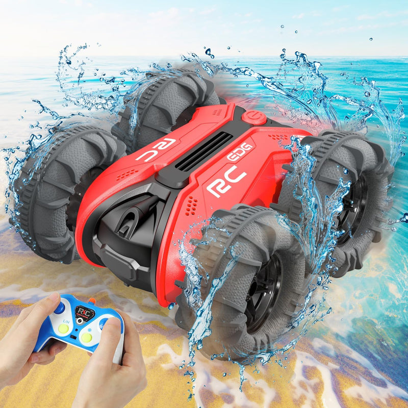 Nawerhfe Amphibienfahrzeug Ferngesteuertes Auto 3 4 5 6 7 8 Jahre, RC Auto Car Spielzeug ab 3-12 Jun