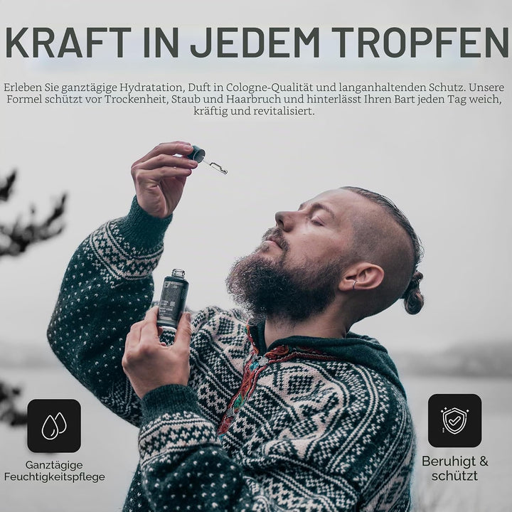The Beard Struggle Day Liquid Tonic Bartöl für Männer – Silver Collection (Alfheim's Forests) – Bart