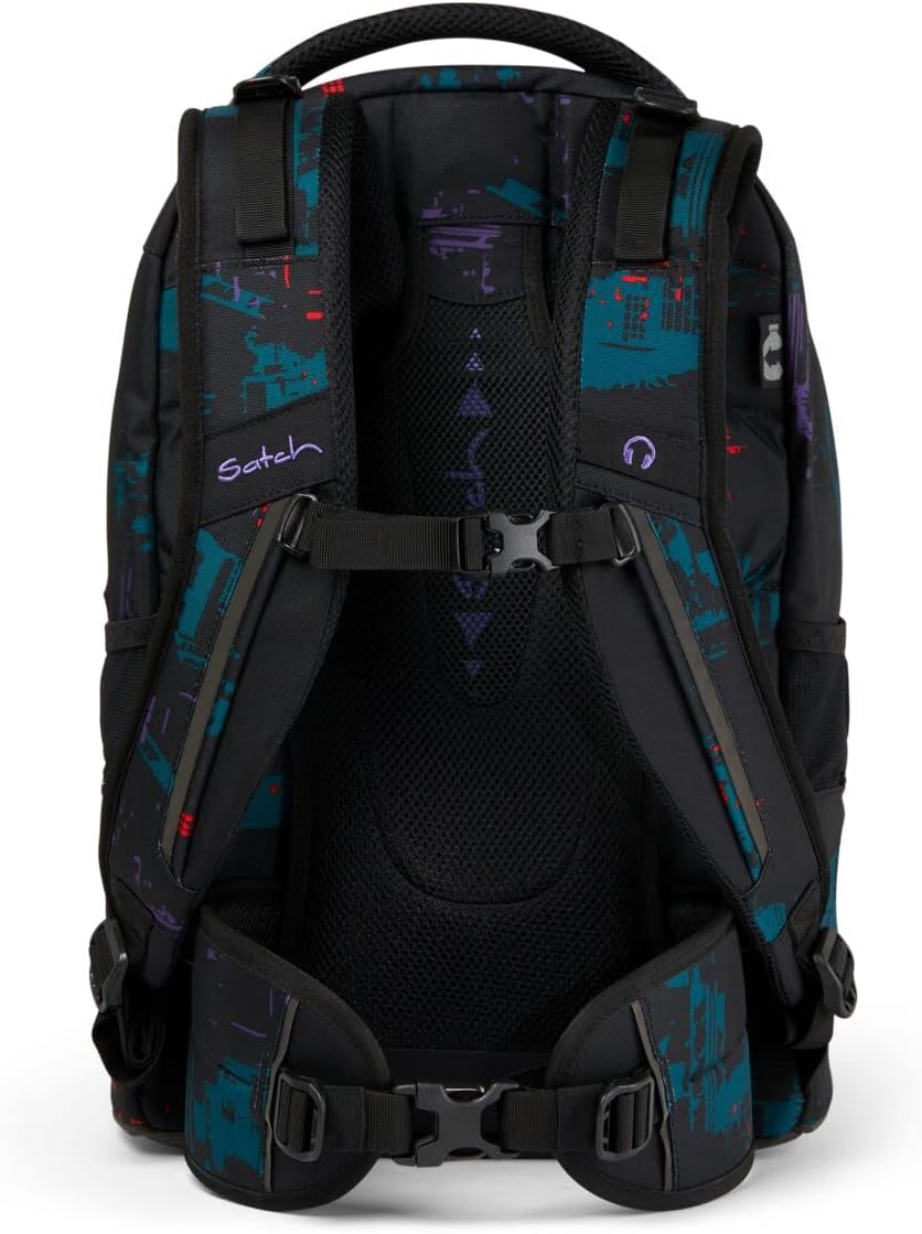 Satch Pack Pencil Slider Light Edition Schulrucksack Set 3tlg. mit Sportbeutel (Night Vision), Night
