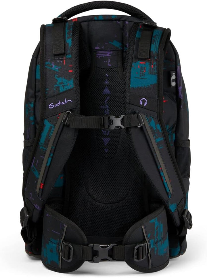 Satch Pack Pencil Slider Light Edition Schulrucksack Set 3tlg. mit Sportbeutel (Night Vision), Night