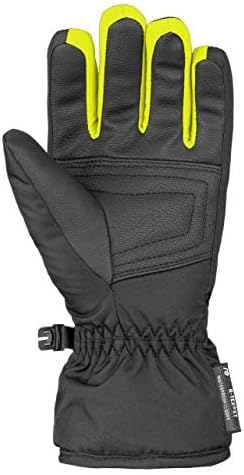 Reusch Bennet 4 black / black melange / saftey yellow, 4 black / black melange / saftey yellow