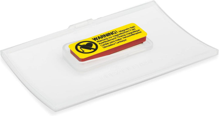 Durable Namensschild CLICK FOLD 40x75 mm mit Magnet verdrehsicher PP, Packung à 10 Stück, transparen