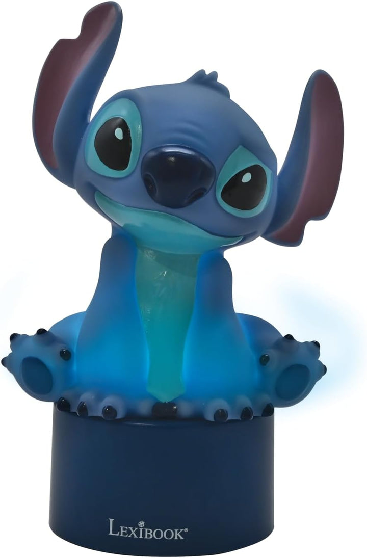 Lexibook, Disney Stitch, Nachtlicht mit Lautsprecher, Farbwechsel, weiches Licht, batteriebetrieben,
