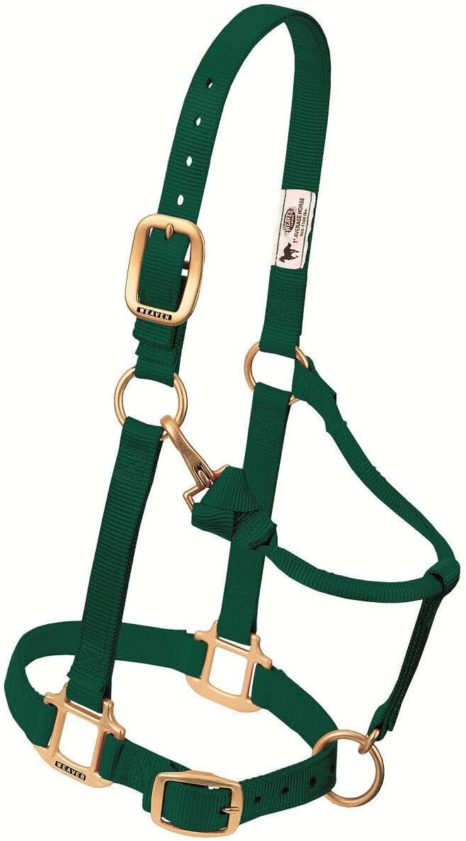 Weaver Leather Original verstellbares Nylonhalfter für Pferde Yearling rot, Yearling rot