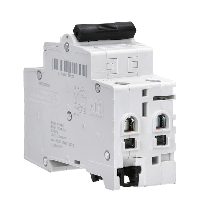 ABB DS201A-B16 DS201A-B16/0,03 FI/LS-Schalter 6kA, 1P+N, Typ A, B 16, 30mA, grau, 2 TE Single, Singl
