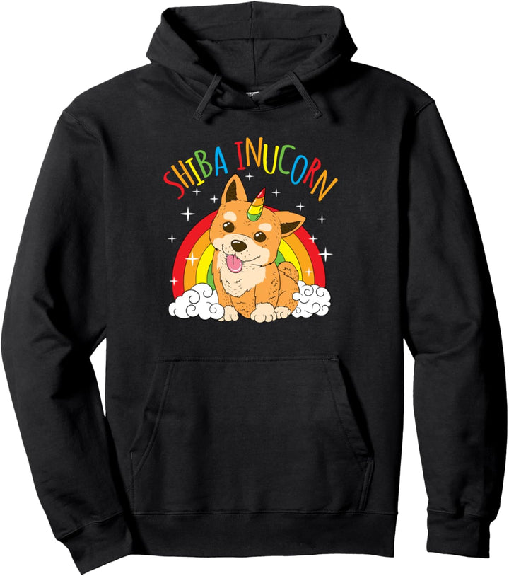 Japanischer Shiba Inu Einhorn Hund Pullover Hoodie