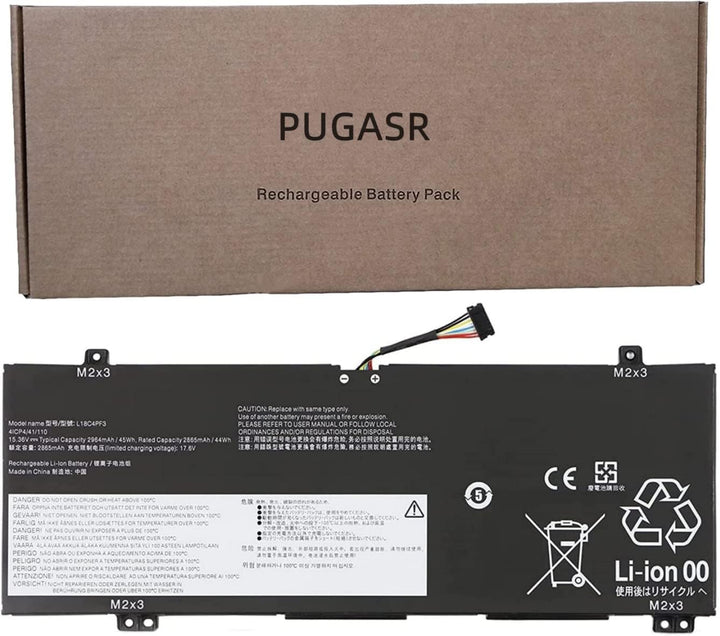 PUGASR L18C4PF3 Laptop Akku Kompatibel mit Lenovo ideapad C340-14API 14IML 14IWL S540-14API 14IML 14