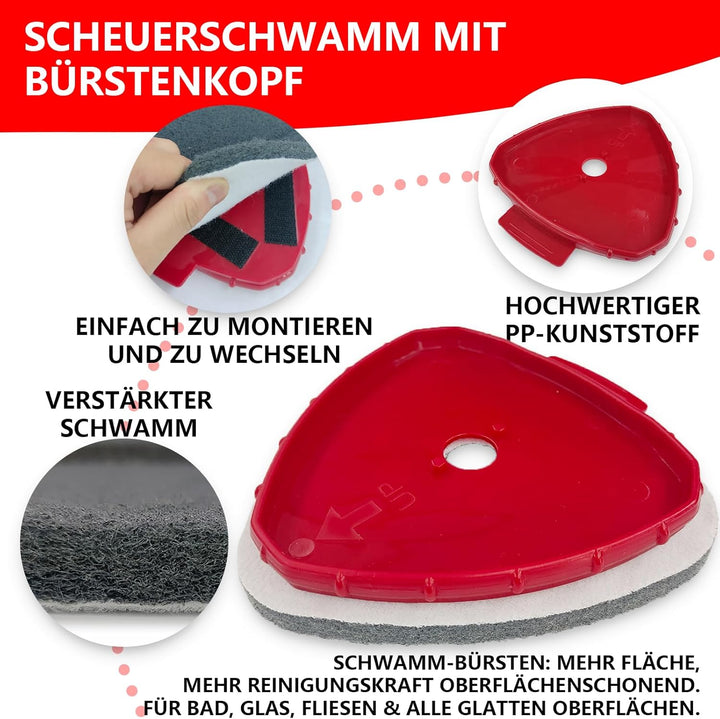 7 Pack Wischmopp Ersatzbezug für Vileda Turbo Mop, Wischmop Wischer Ersatzköpfe und Bodenwischer mit