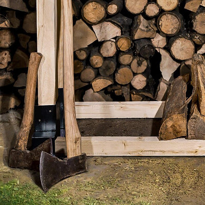 EINFEBEN Holzstapelhilfe,stabile Holz Stapelhilfe,Brennholz Stapelhilfe,Holzstapelhalter,Kaminholz,G