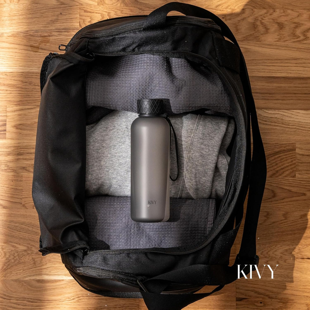 KIVY Trinkflasche 650ml [BPA FREI] Auslaufsicher &amp; Spülmaschinenfest - Wasserflasche für Kinder &amp; Er