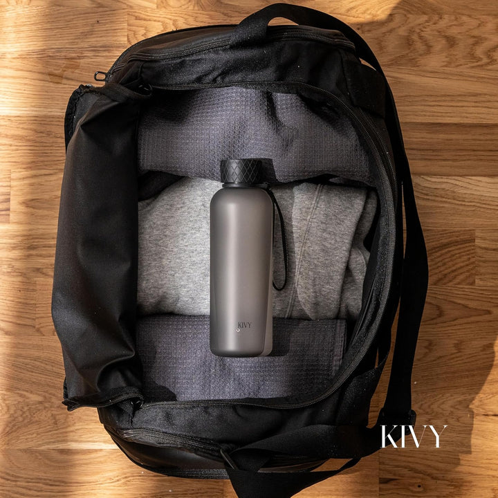 KIVY Trinkflasche 650ml [BPA FREI] Auslaufsicher &amp; Spülmaschinenfest - Wasserflasche für Kinder &amp; Er