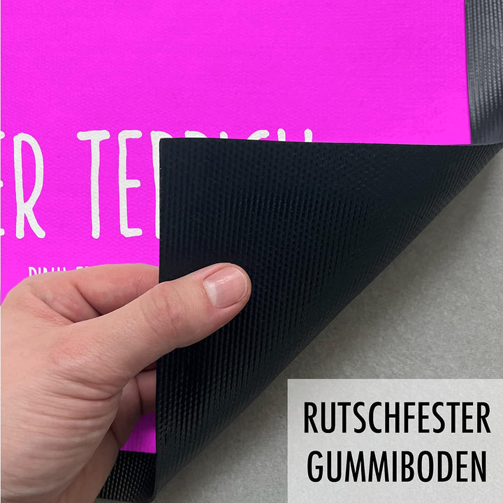 Trendation - Lustige Fussmatte Roter Teppich Pink Edition Fussmatte mit Spruch Geschenk Frauen 60x40