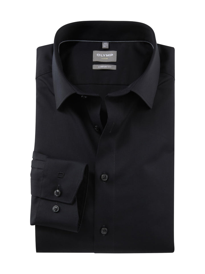 OLYMP Herren Businesshemd Langarm Luxor,Satin,Comfort fit,New Kent 41 Graphit 69, 41 Graphit 69