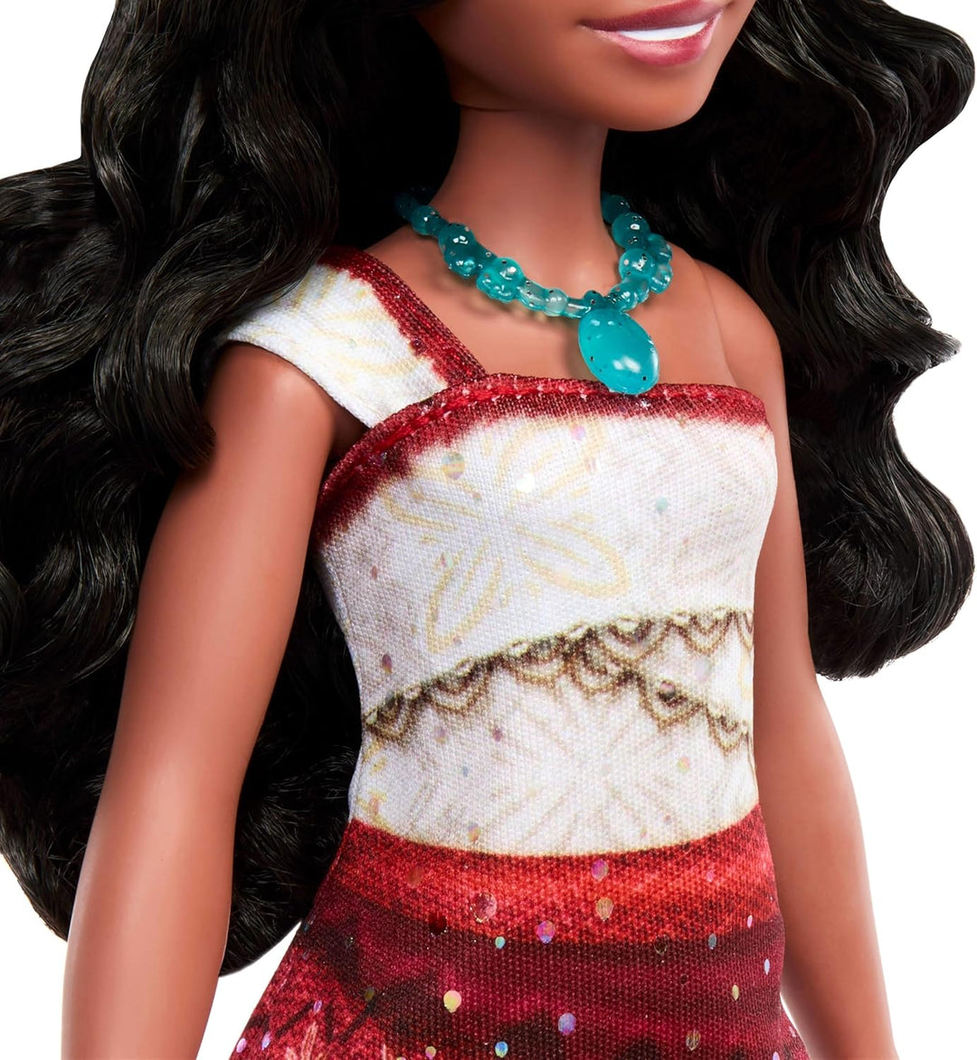 Mattel Disney Vaiana 2 singende Vaiana-Abenteuerpuppe mit charakteristischem Outfit und Accessoires,