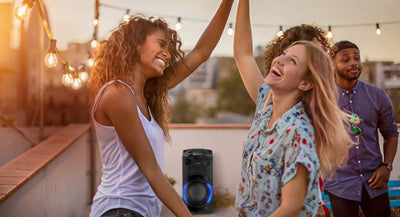 Panasonic SC-TMAX10 Party Lautsprecher mit Bluetooth (Karaoke Lautsprecher, Lichteffekte, Bass Lauts
