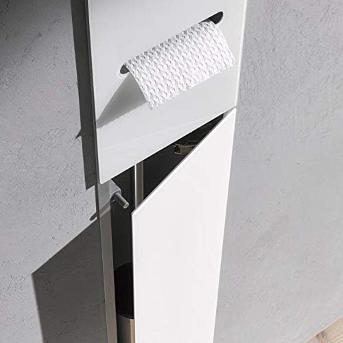 emco ASIS 2.0 Unterputz-Schrankmodul für die Klobürstengarnitur, Badezimmerschrank mit Toilettenpapi
