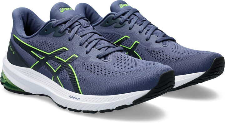 ASICS Herren Gt-1000 12 Sneaker 39.5 EU Thunder Blue Electric Lime, 39.5 EU Thunder Blue Electric Li