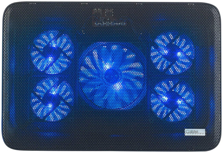 Callstel Notebook Cooler: Notebook-Kühler bis 43,2 cm (17"), 5 Ventilatoren, 1.800 U/min, 2X USB (Kü