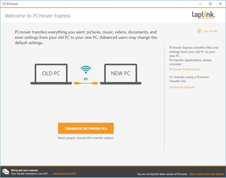 LAPLINK Easy Transfer USB 3.0 Super Speed Kabel & PCmover – 5 Gbps USB Transferkabel inkl. Software