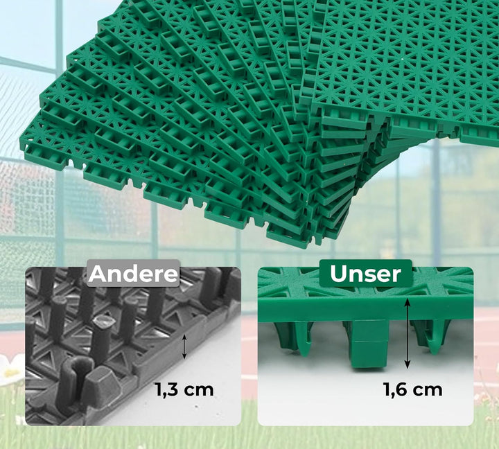 jxgzyy 24 STK Puzzlematte Set Bodenschutzmatte Sportmatte Fallschutzmatten Outdoor Gymnastikmatte Fi