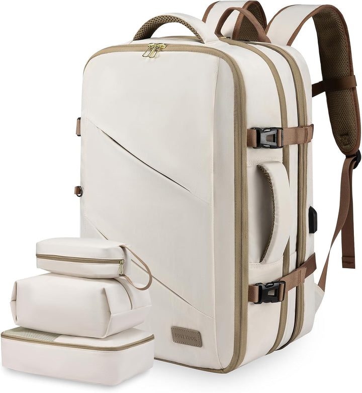 LOVEVOOK Rucksack Handgepäck Flugzeug, Reiserucksack Damen Herren, 30L Travel Backpack Laptop Daypac