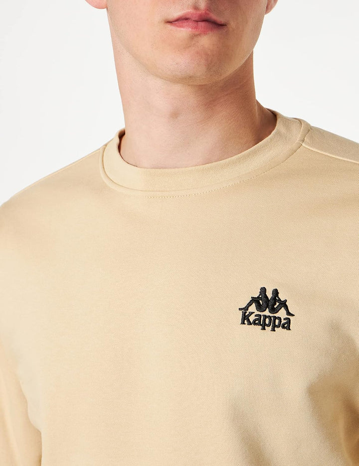 Kappa Herren Men, Regular Fit Sweatshirt L Brown Rice, L Brown Rice