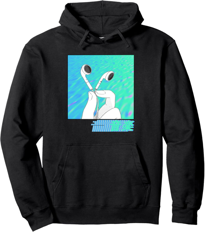 Vaporwave "Musik" Japanischer Sea Punk | Vaporware Pullover Hoodie