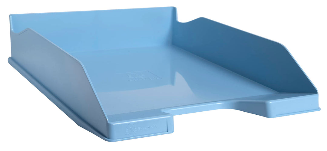 Exacompta 113209D 6er Pack Briefablage BeeBlue aus Recycling-Kunststoff DIN A4. Ideale Briefkörbe fü