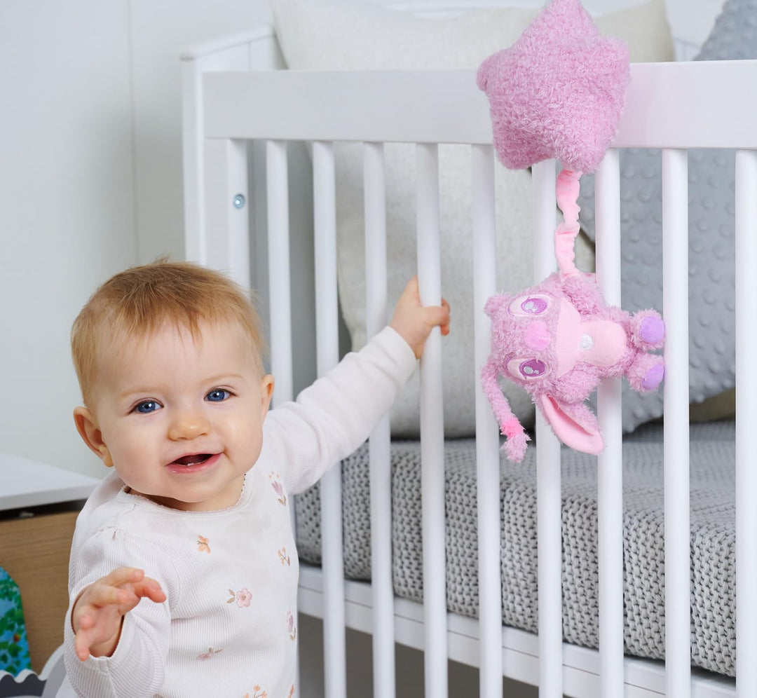 Disney Angel Spieluhr aus Plüsch – Kuscheltier mit Einschlafmelodie, weicher Stoff, detailreicher Ch