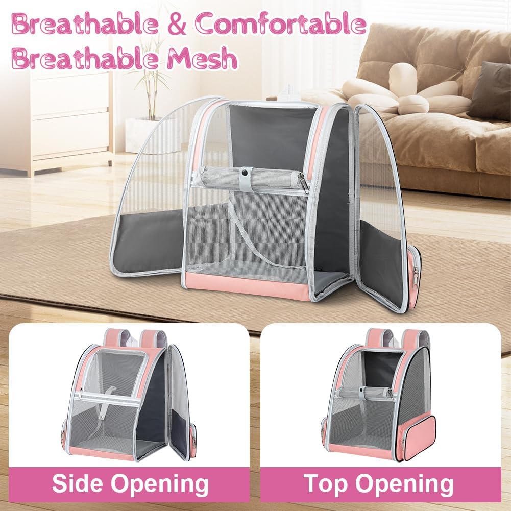 Alaoo Katzenrucksack, Hunderucksack,Transport Hunderucksack Faltbare mit Sicherheitsgurten und Verdi