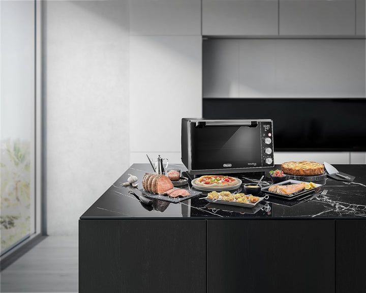 De'Longhi Sfornatutto Chef DO34326, Elektroofen, belüftet, 6 Kochfunktionen, LCD-Display, Temperatur