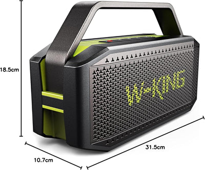 W-KING Bluetooth Lautsprecher Musikbox Gross, (100W MAX) 60W IPX6 Lautsprecher Boxen Bluetooth Box-T