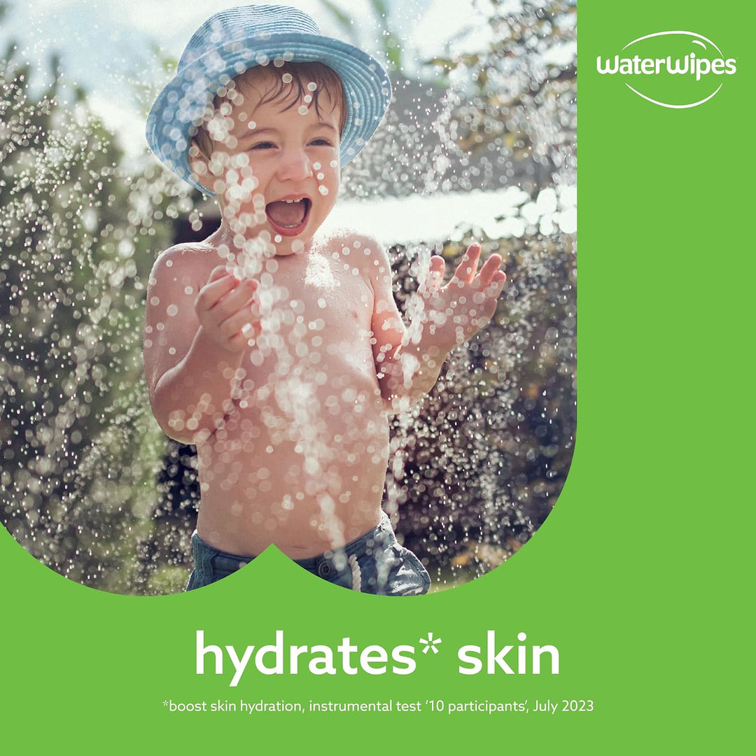 WaterWipes Sensitive+ Hydrating Boost Wipes, Feuchtigkeitsspendende Tücher, 720 Stück (12 Packungen)