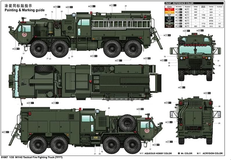 Trumpeter 001067 1/35 M1142 HEMTT TFFT Plastikmodellbausatz