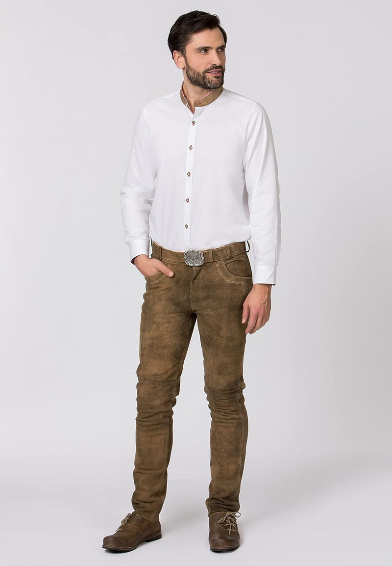 Stockerpoint Herren Adamo Hemd 3XL Weiss-rot, 3XL Weiss-rot