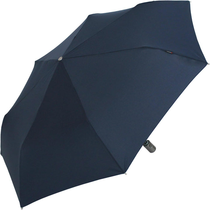 Knirps Regenschirm Slim Duomatic - klein und leicht mit Auf-Zu Automatik - Navy, Navy