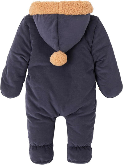 Vertbaudet Baby Winter-Overall, Cord mit Teddyfleece-Futter und Recycling-Wattierung BLEU 50, BLEU 5