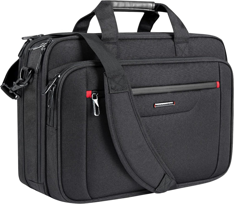 VANKEAN Laptoptasche für Herren Damen, Laptop Aktentasche für bis zu 17,3 Zoll Laptop, erweiterbar,