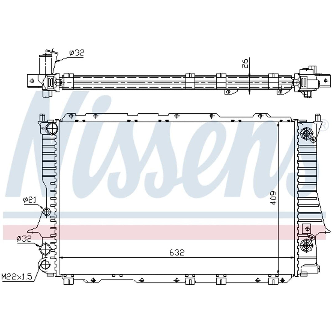 Nissens 60477 Kühler, Motorkühlung