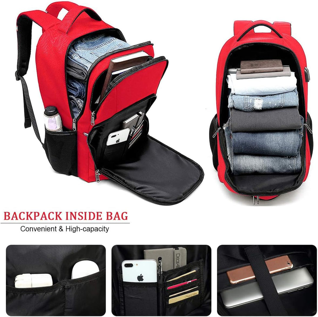 Della Gao Laptop-Rucksack, grosser Computer-Rucksack mit USB-Ladeanschluss und Kopfhörerloch, Busine