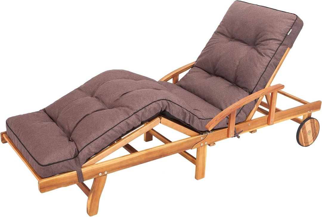 Liegenauflage, Auflage für Gartenliege 200 x 55 x 8 cm, Auflagen für Deckchair, Polsterauflage für S